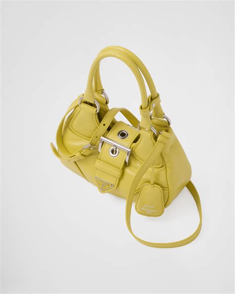 mustard yellow prada bag